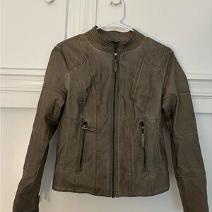 Sophie Max small faux leather jacket.